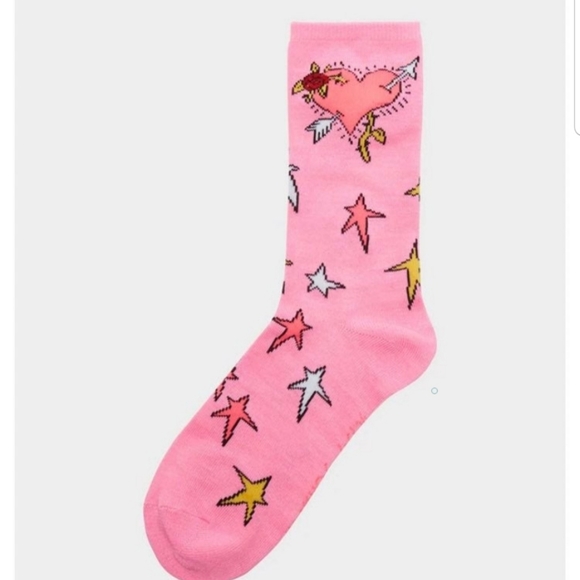 Betsey Johnson Rock & Roll 7 pairs Crew Socks Gift Set - Picture 9 of 16